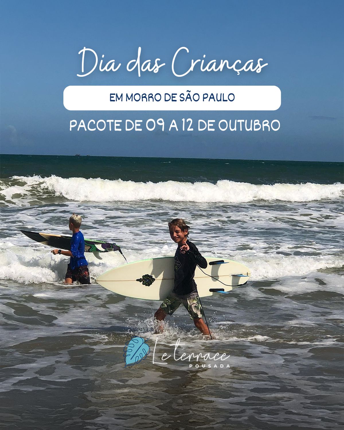 Feriadão em família com o mar a poucos passos
