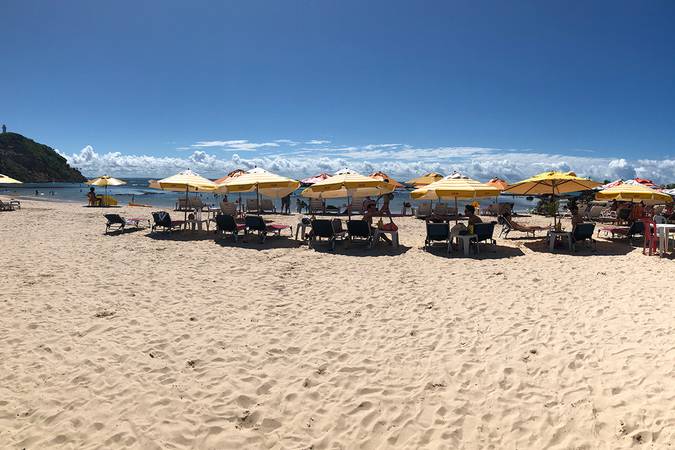 Segunda Praia - bem em frente a pousada